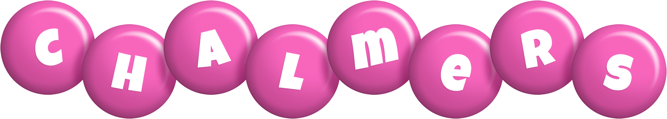 Chalmers candy-pink logo