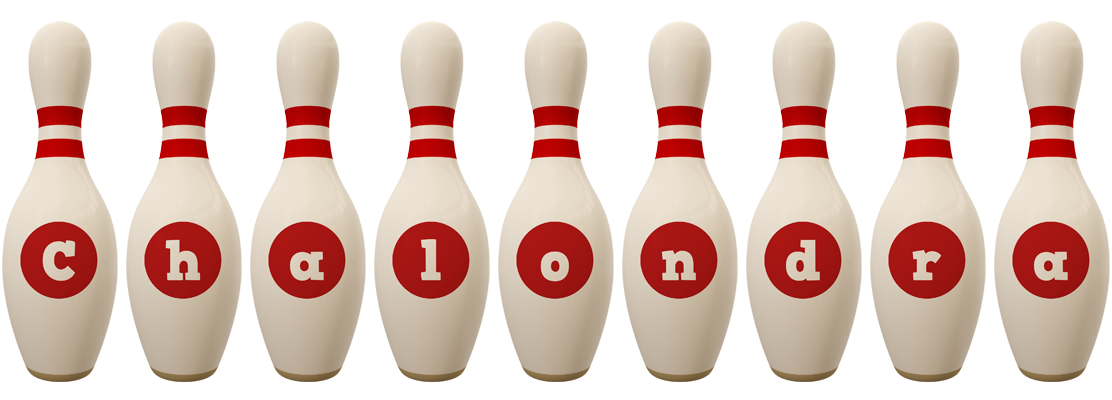 Chalondra bowling-pin logo