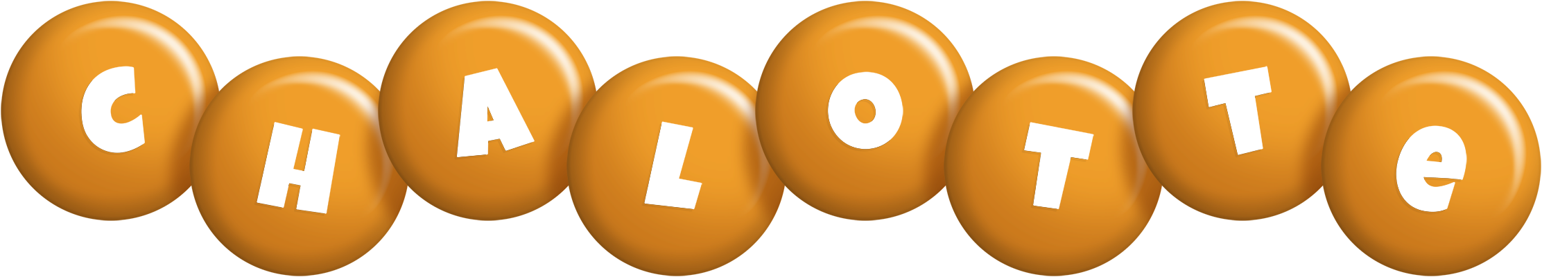 Chalotte candy-orange logo