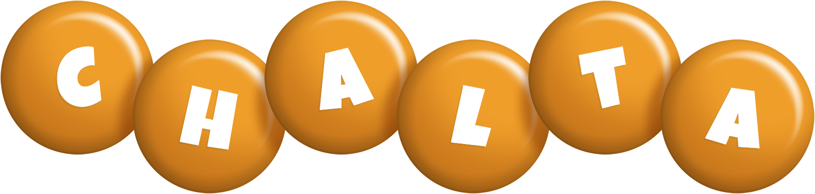 Chalta candy-orange logo