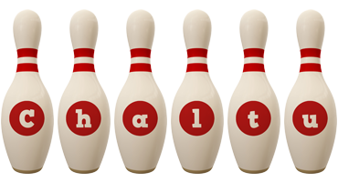 Chaltu bowling-pin logo