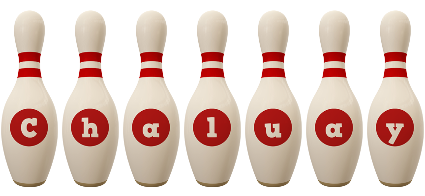 Chaluay bowling-pin logo