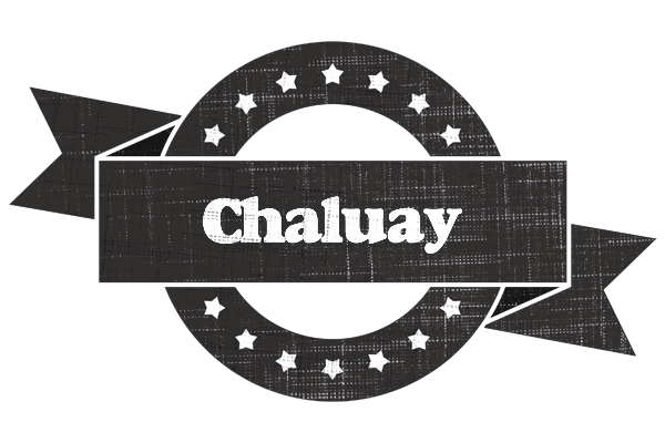 Chaluay grunge logo