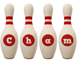 Cham bowling-pin logo