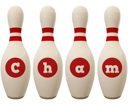 Cham bowling-pin logo