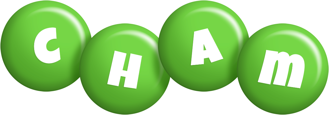 Cham candy-green logo