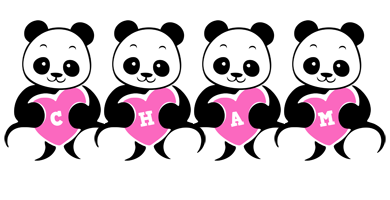 Cham love-panda logo