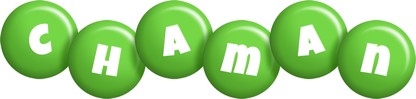 Chaman candy-green logo
