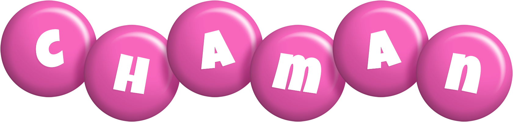 Chaman candy-pink logo
