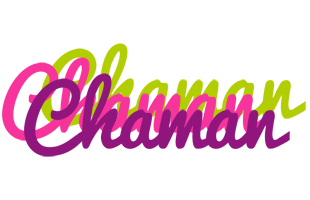 Chaman flowers logo