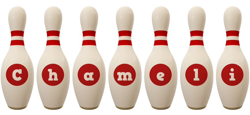 Chameli bowling-pin logo