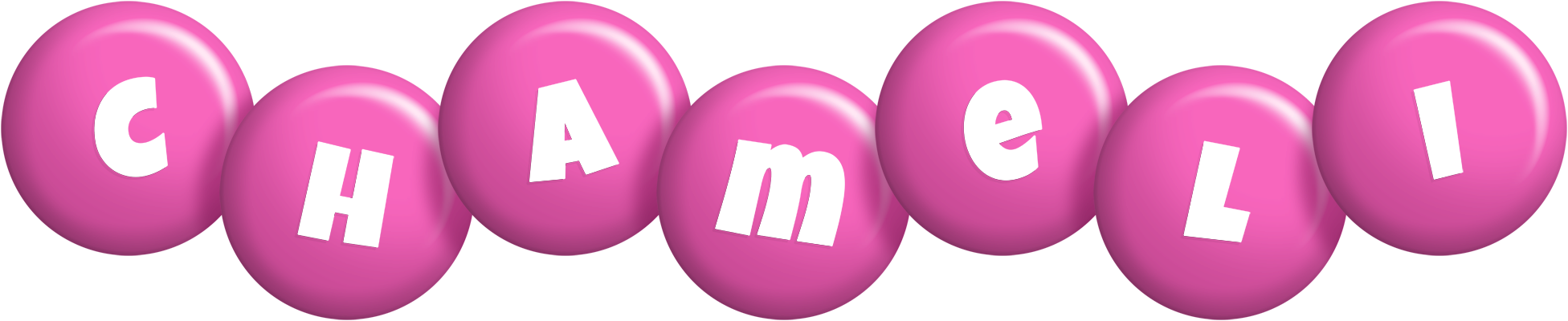 Chameli candy-pink logo
