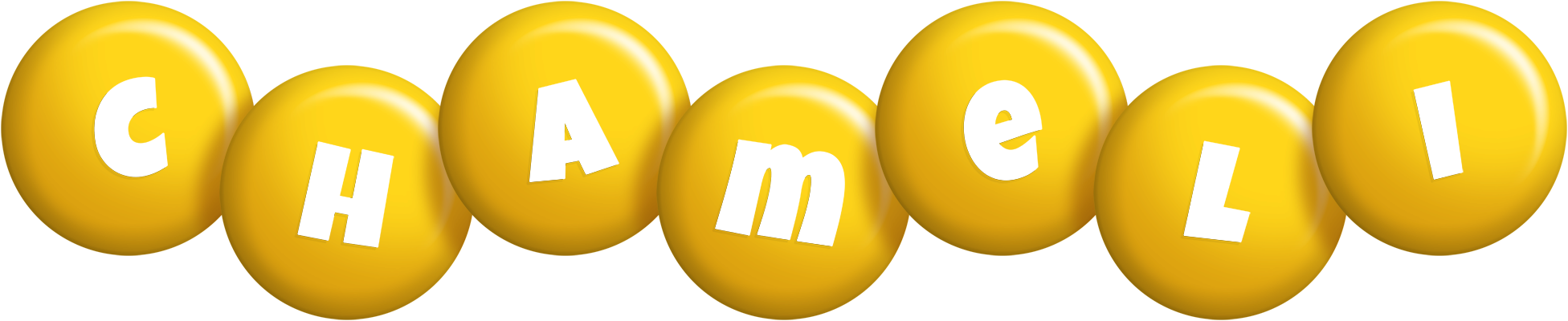 Chameli candy-yellow logo