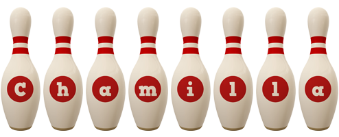 Chamilla bowling-pin logo