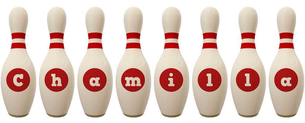 Chamilla bowling-pin logo