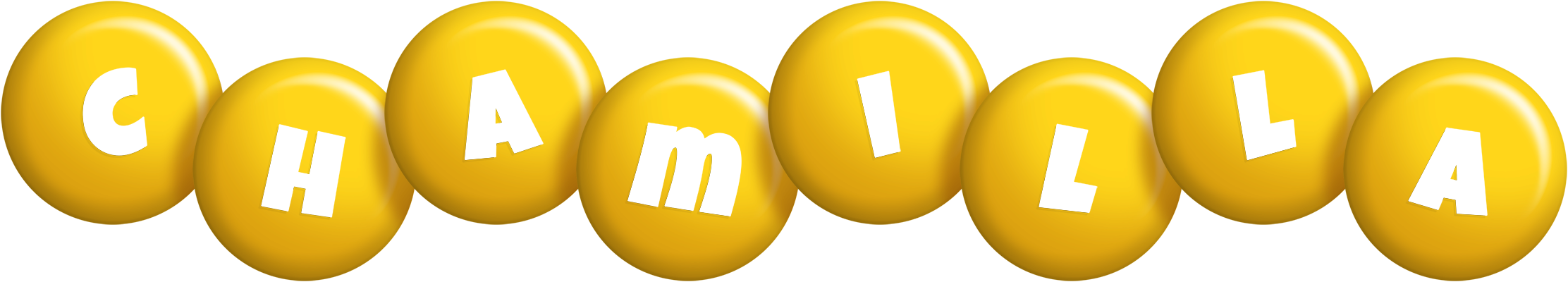 Chamilla candy-yellow logo