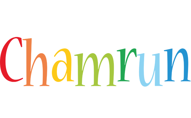 Chamrun birthday logo