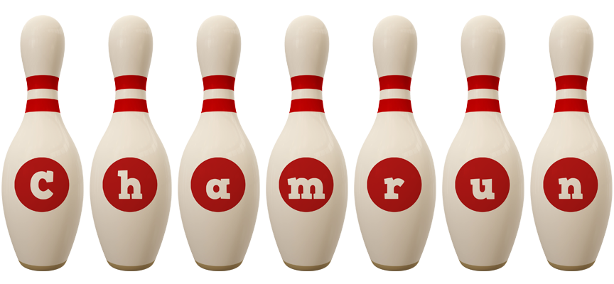 Chamrun bowling-pin logo