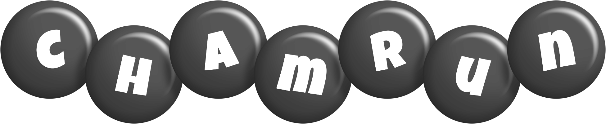 Chamrun candy-black logo