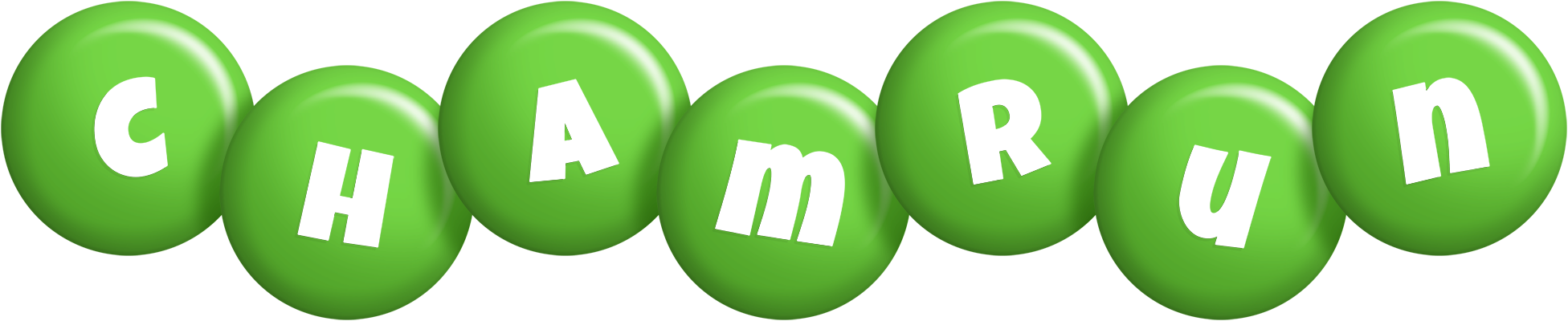 Chamrun candy-green logo