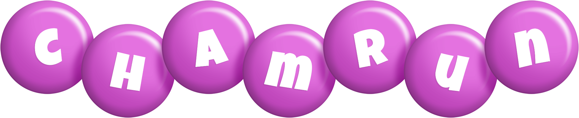Chamrun candy-purple logo