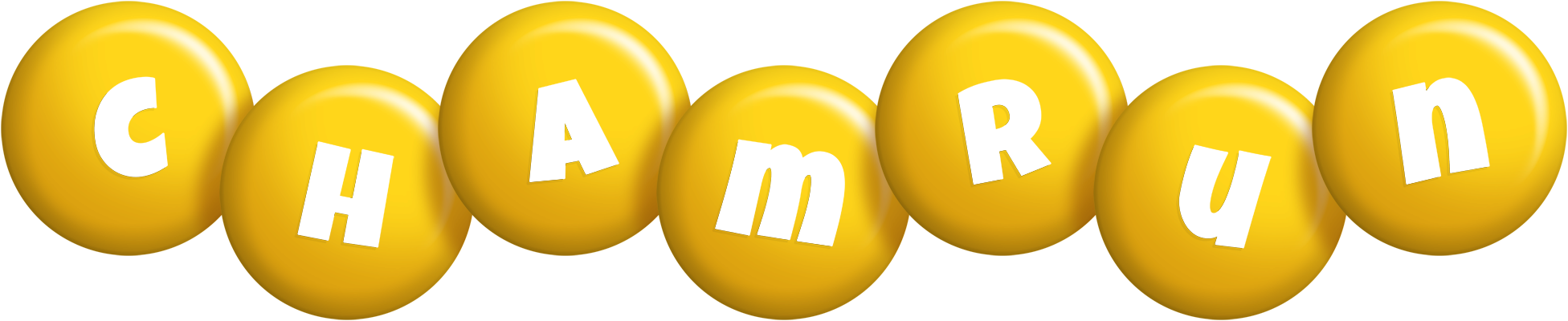 Chamrun candy-yellow logo