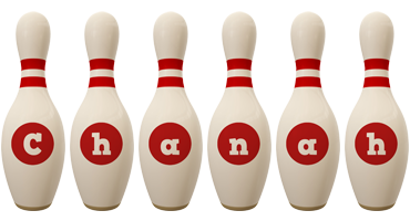 Chanah bowling-pin logo