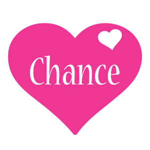 Chance love-heart logo