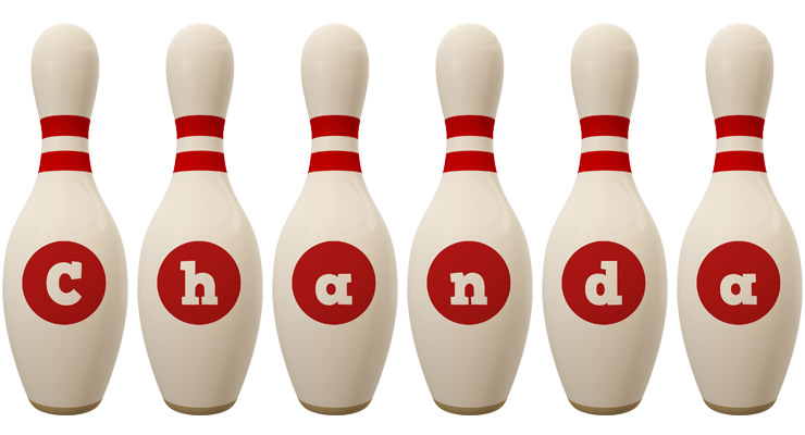 Chanda bowling-pin logo