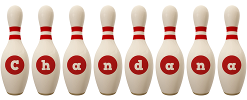 Chandana bowling-pin logo