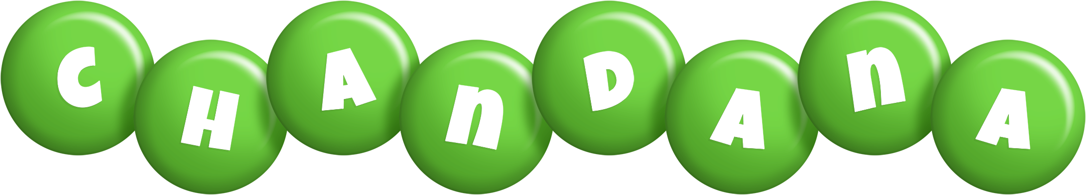 Chandana candy-green logo