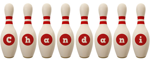 Chandani bowling-pin logo