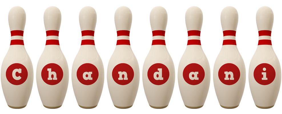 Chandani bowling-pin logo