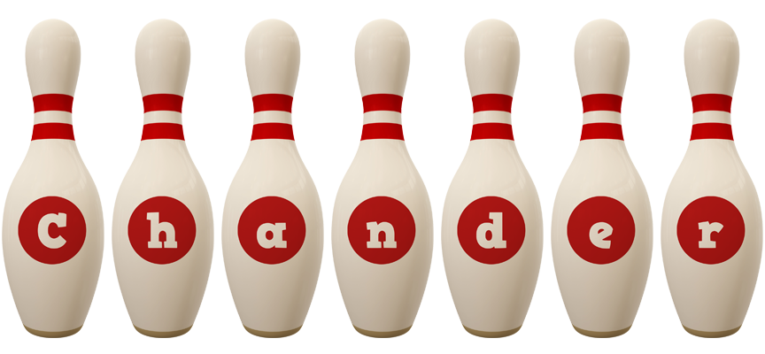 Chander bowling-pin logo