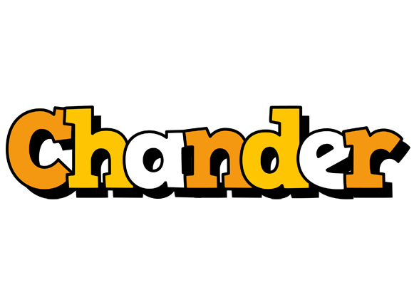 Chander cartoon logo