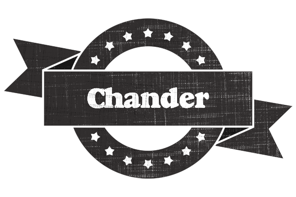 Chander grunge logo