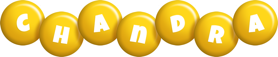 Chandra candy-yellow logo