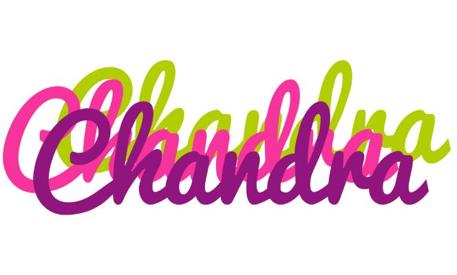 Chandra flowers logo