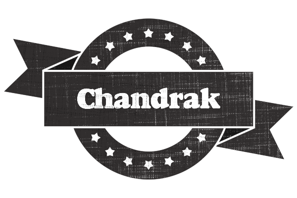 Chandrak grunge logo