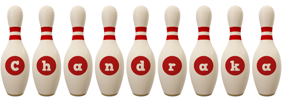 Chandraka bowling-pin logo