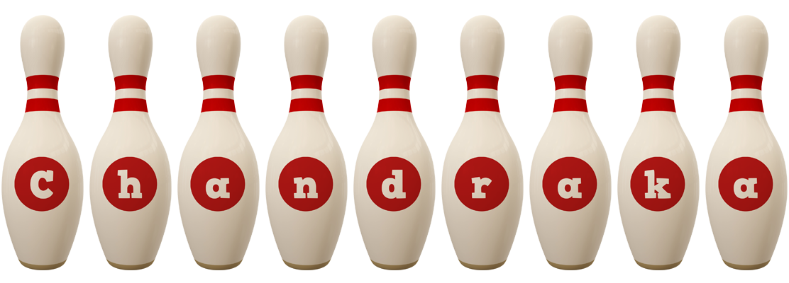 Chandraka bowling-pin logo