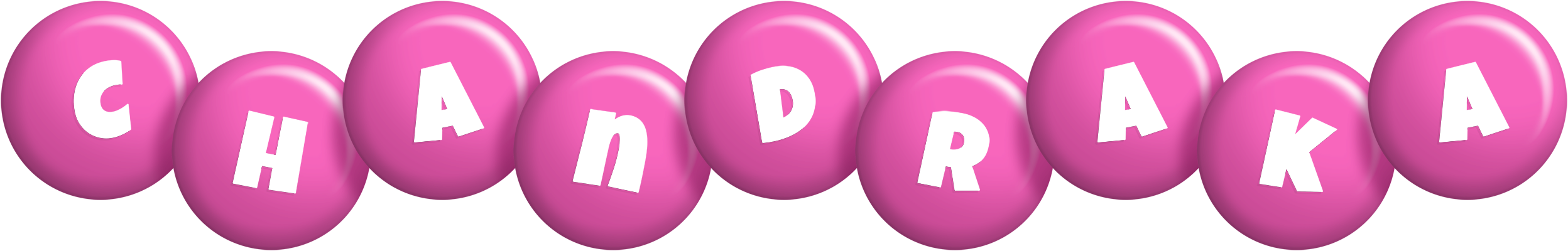 Chandraka candy-pink logo