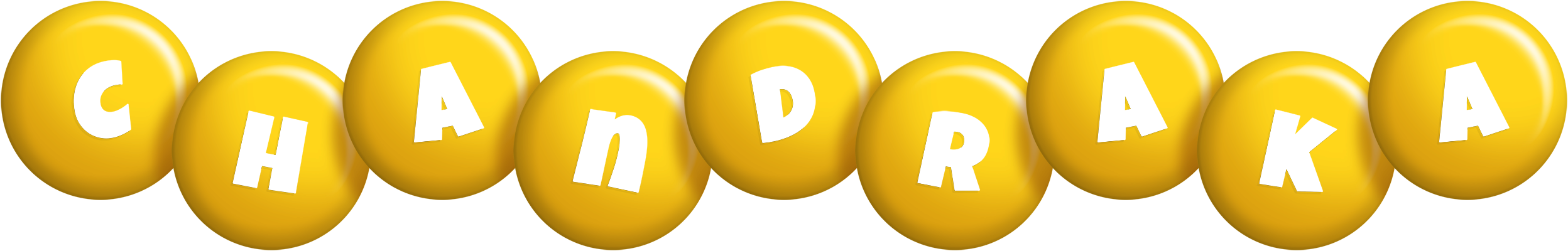 Chandraka candy-yellow logo