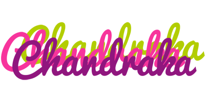 Chandraka flowers logo