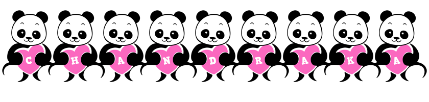 Chandraka love-panda logo