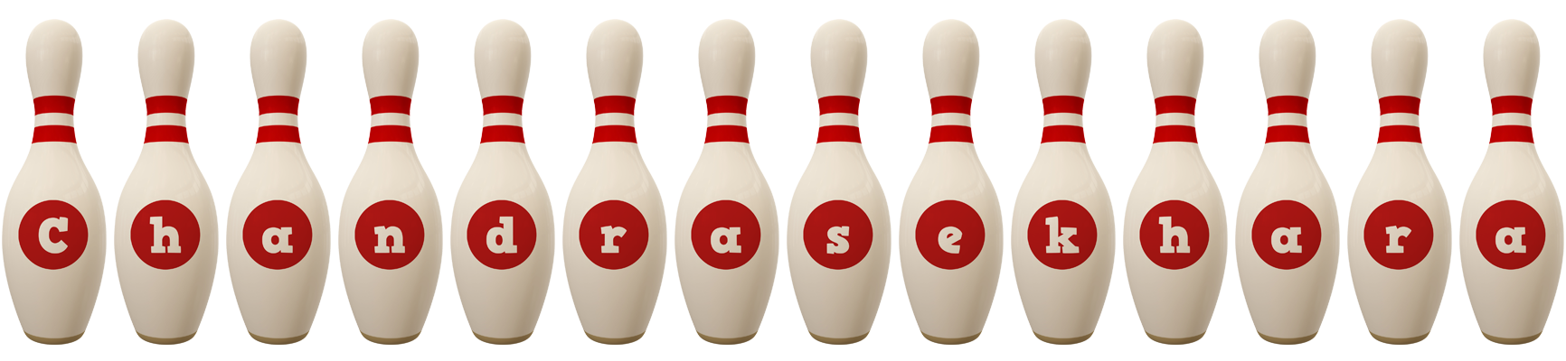 Chandrasekhara bowling-pin logo