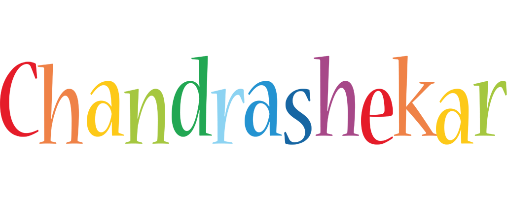 Chandrashekar birthday logo