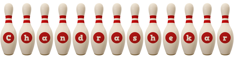 Chandrashekar bowling-pin logo