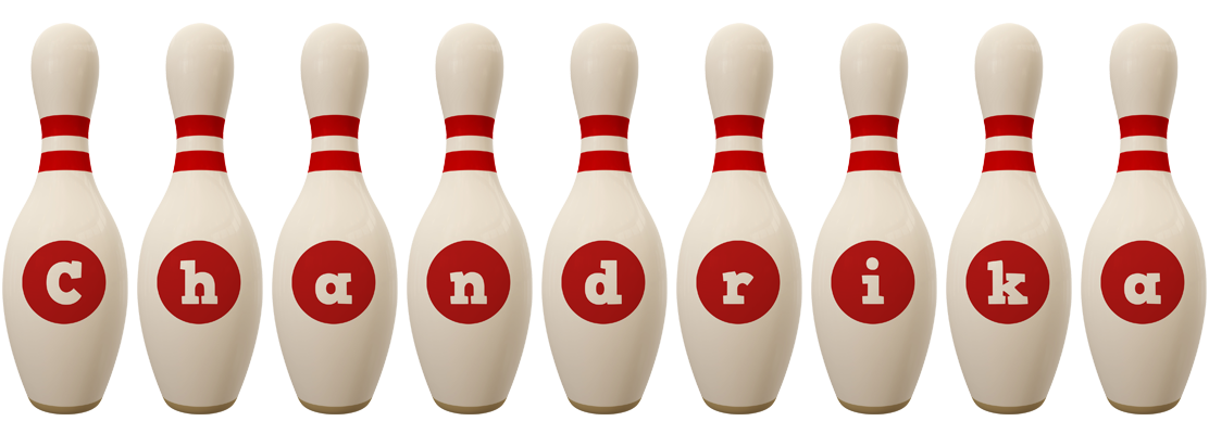 Chandrika bowling-pin logo