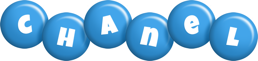Chanel candy-blue logo